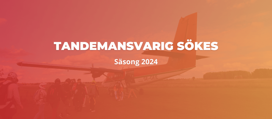 Tandemansvarig 2024 - Skydive Stockholm